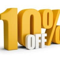 10%オフ